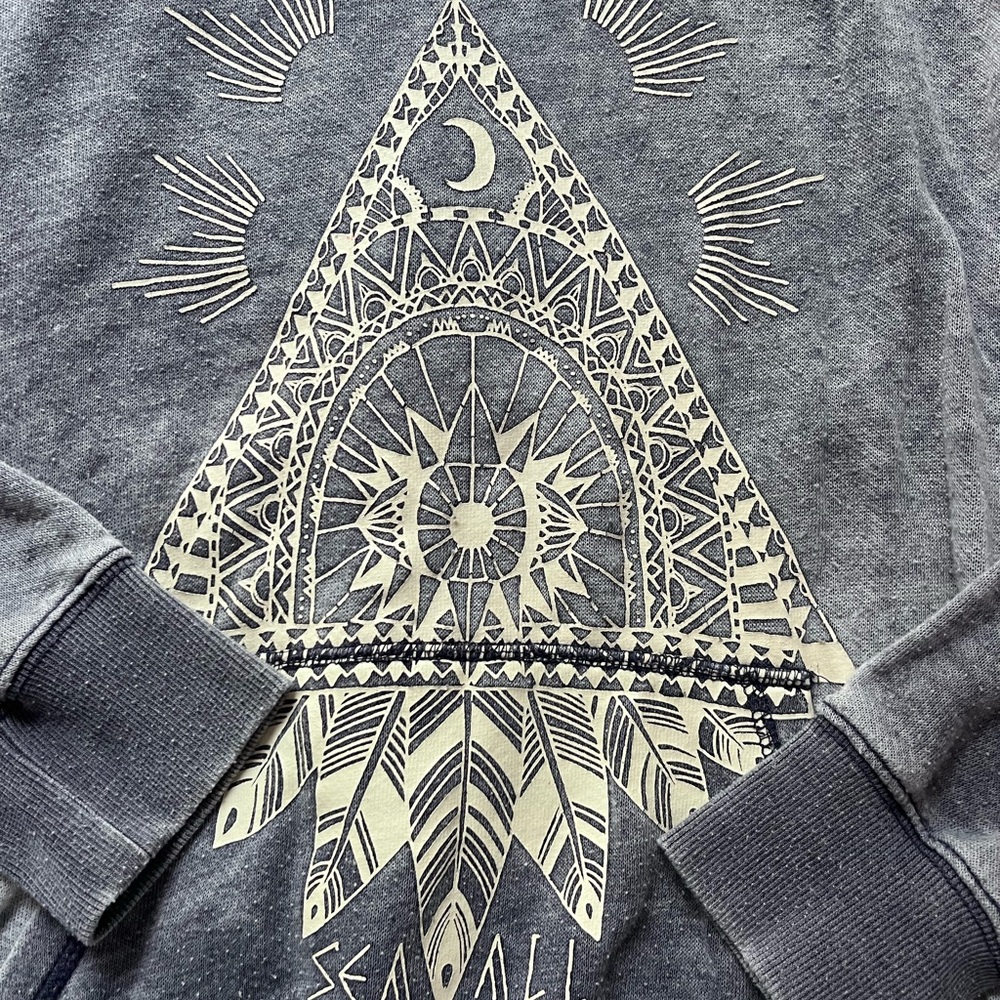 Gray Billabong Graphic Hoodie Sweater - Picture 2 of 4